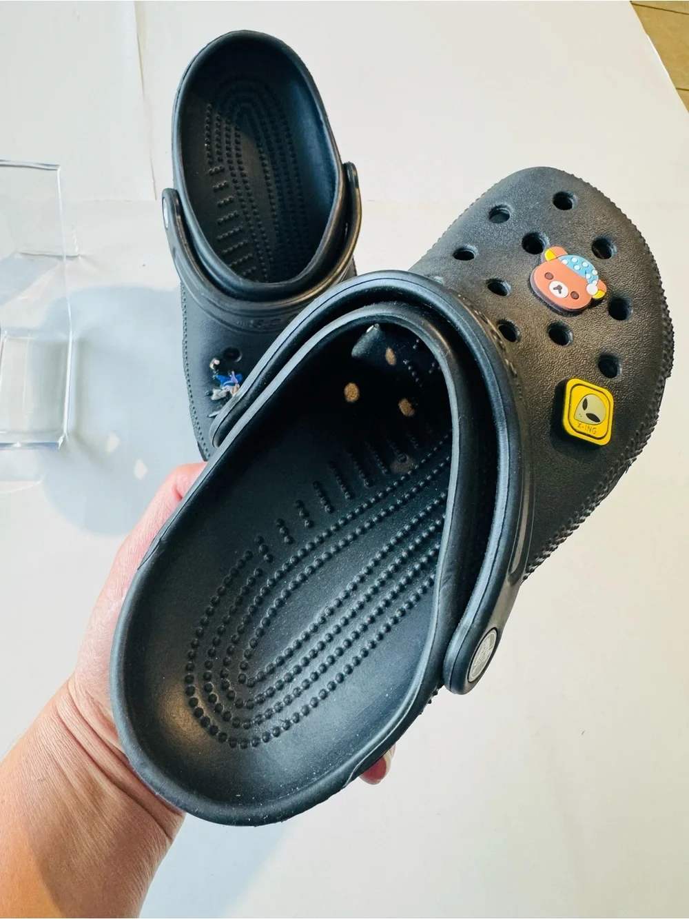 CROCS Black Classic Clog Sandals with Character Charms